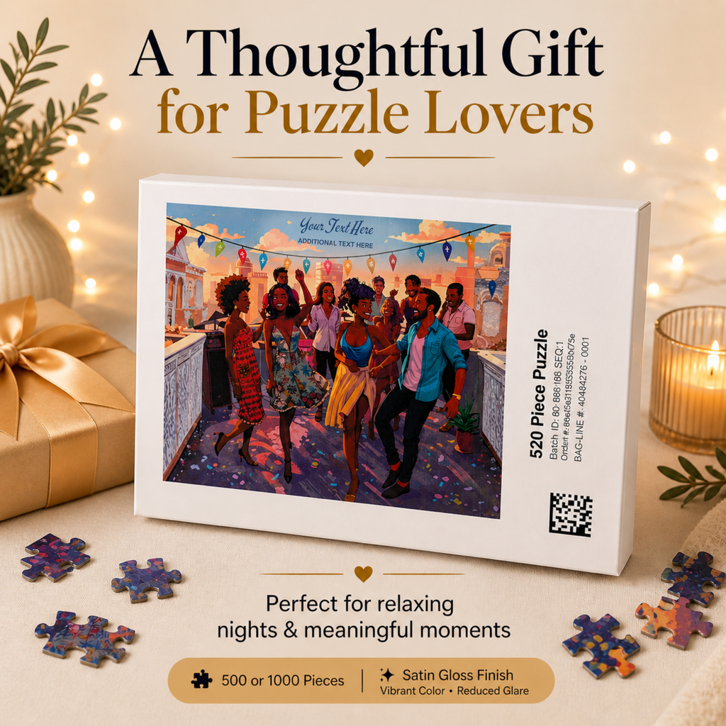 Sunset Celebration Personalized Puzzle | Add Your Name or Special Message | Personalized Celebration Puzzle | Birthday, Graduation, Retirement & Family Gift