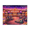 Arcade Jigsaw Puzzle 500 or 1000 Piece Retro Game Room Puzzle, Colorful Neon Puzzle for Adults